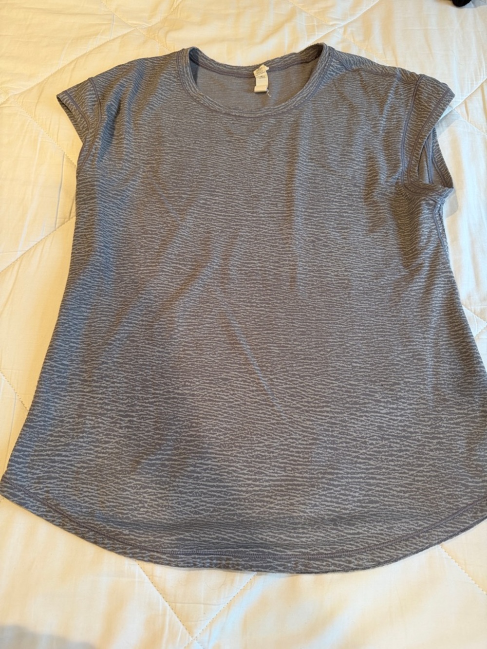 lululemon athletica Grey Short Sleeve Scoop Neck Tee